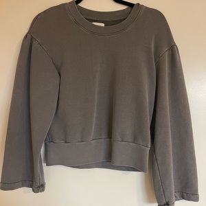 Madewell Bell Sleeve Cropped Crew Neck